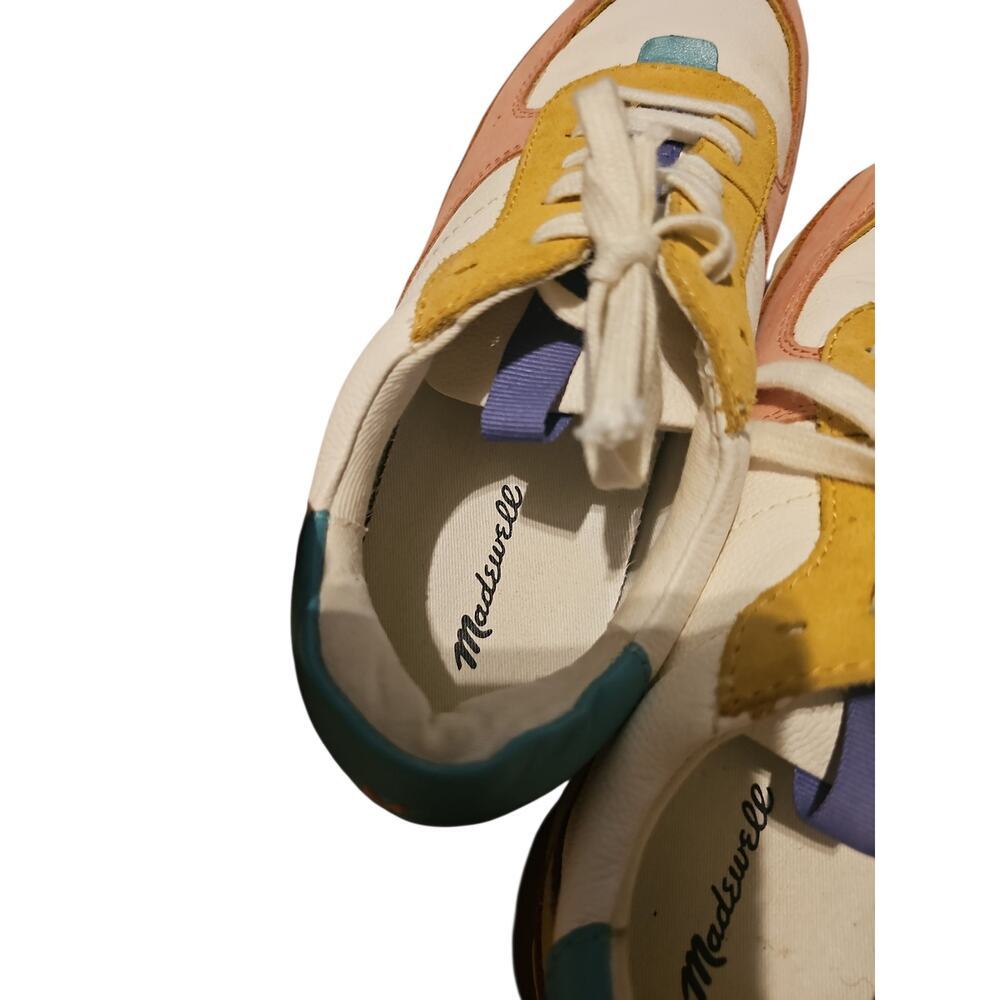 Madewell sz 7.5 Kickoff Trainer Sneakers in Colorblock Leather SH238 - Picture 7 of 7
